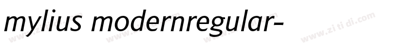 mylius modernregular字体转换
